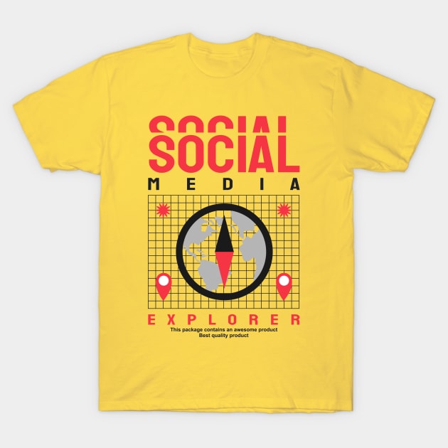 Social Media Explorer T-Shirt by OFM